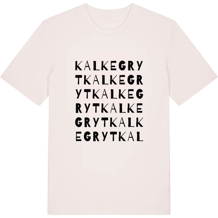 Kalkegryt ordlek t-shirt – t-shirt från PinShirt