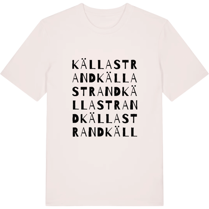 Källa strand ordlek t-shirt – t-shirt från PinShirt
