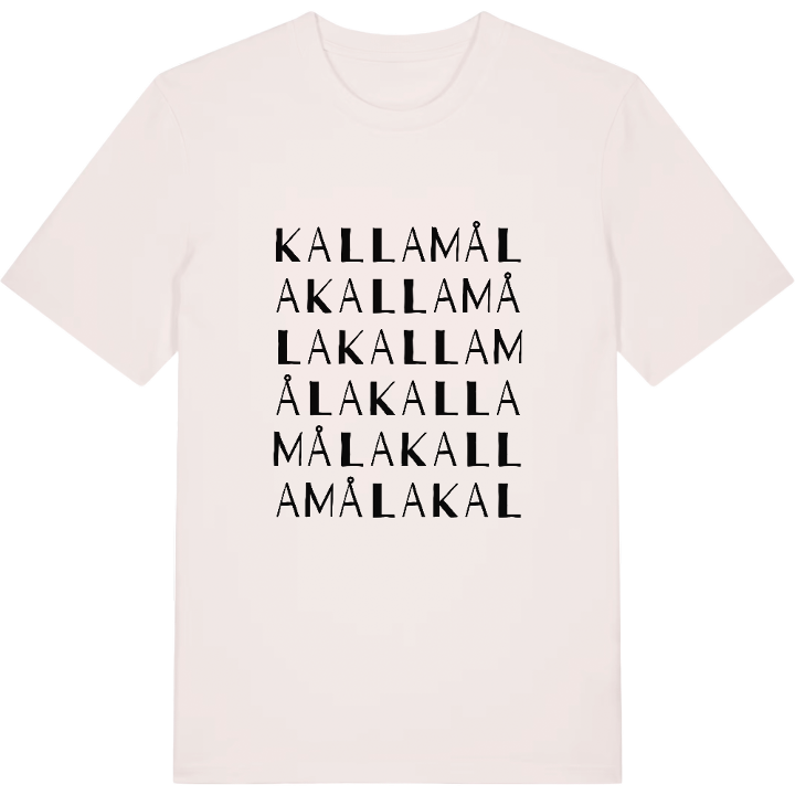 Kallamåla ordlek t-shirt – t-shirt från PinShirt