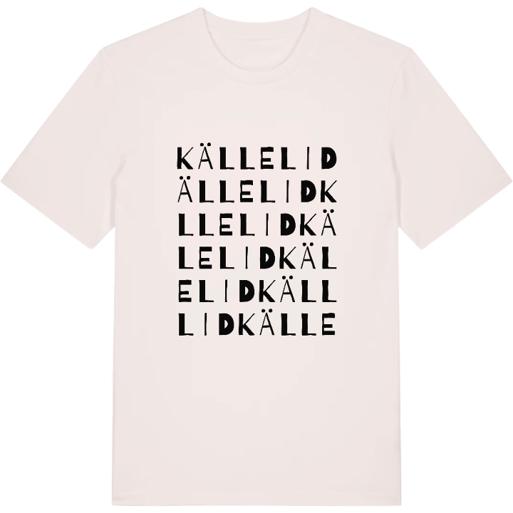 Källelid ordlek t-shirt – t-shirt från PinShirt