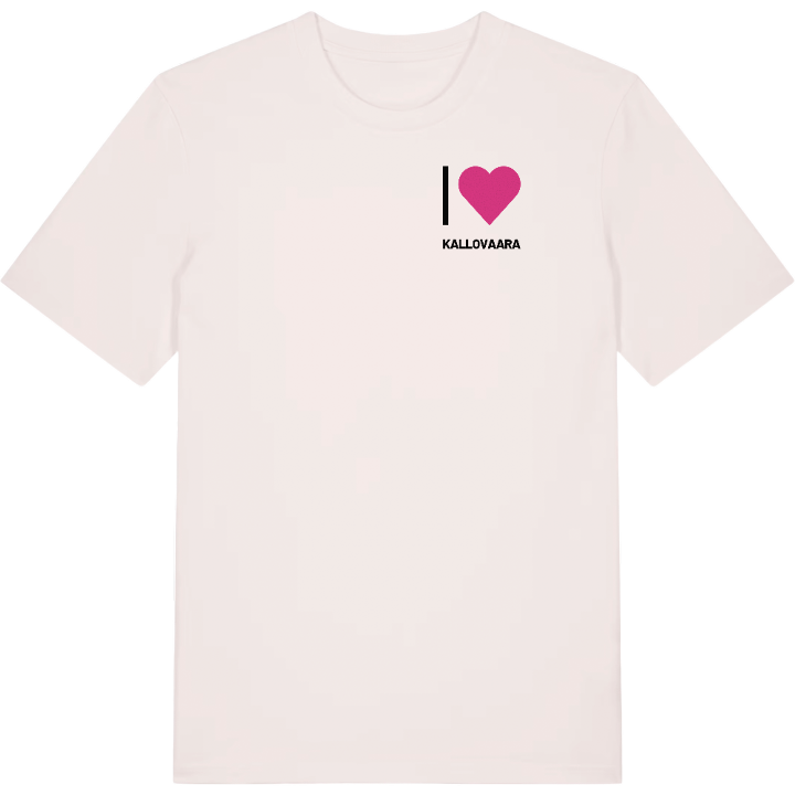 Jag älskar Kallovaara t-shirt litet tryck – t-shirt från PinShirt