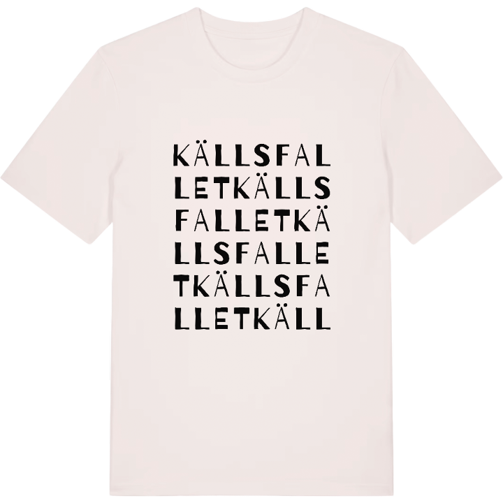 Källsfallet ordlek t-shirt – t-shirt från PinShirt