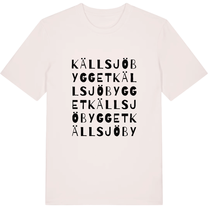 Källsjöbygget ordlek t-shirt – t-shirt från PinShirt