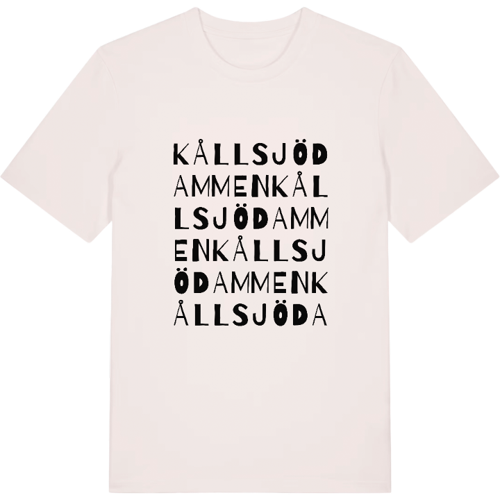 Kållsjödammen ordlek t-shirt – t-shirt från PinShirt