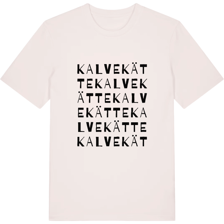Kalvekätte ordlek t-shirt – t-shirt från PinShirt