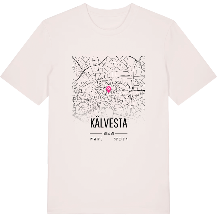 Kälvesta karta t-shirt – t-shirt från PinShirt