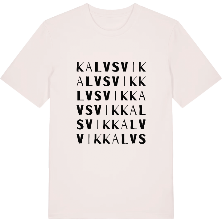 Kalvsvik ordlek t-shirt – t-shirt från PinShirt
