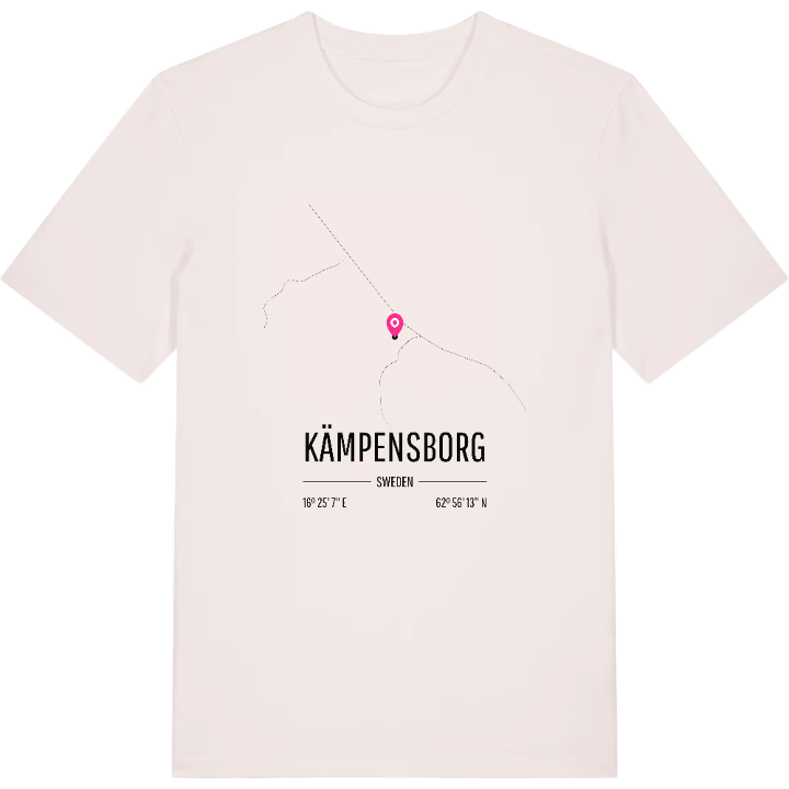 Kämpensborg karta t-shirt – t-shirt från PinShirt
