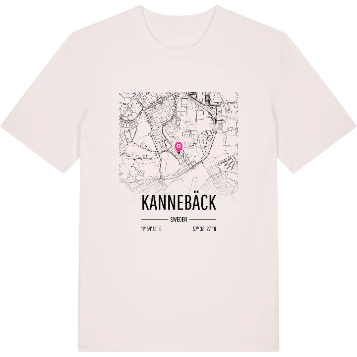 Kannebäck karta t-shirt – t-shirt från PinShirt