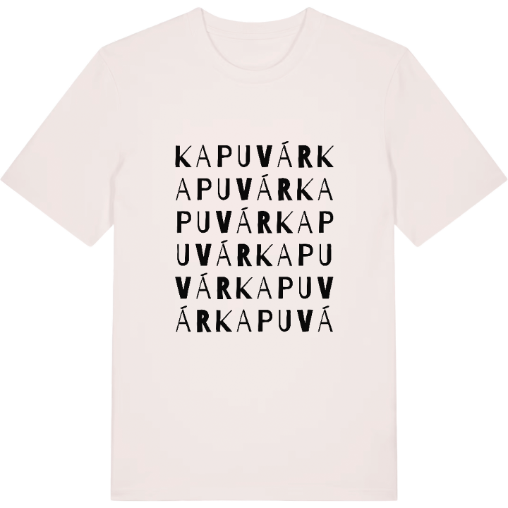 Kapuvár ordlek t-shirt – t-shirt från PinShirt