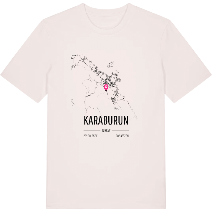 Karaburun karta t-shirt – t-shirt från PinShirt