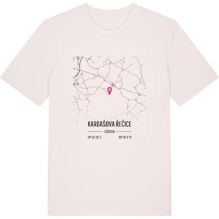 Kardašova Řečice karta t-shirt – t-shirt från PinShirt