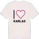 Jag älskar Karlas t-shirt stort tryck