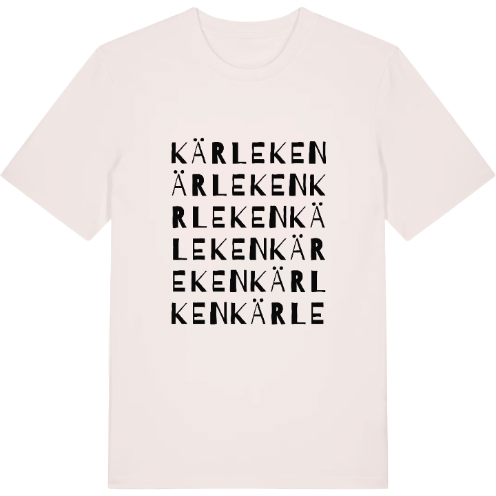 Kärleken ordlek t-shirt – t-shirt från PinShirt