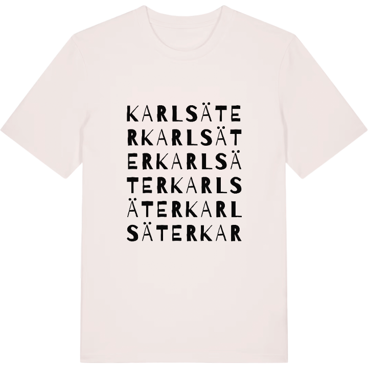 Karlsäter ordlek t-shirt – t-shirt från PinShirt