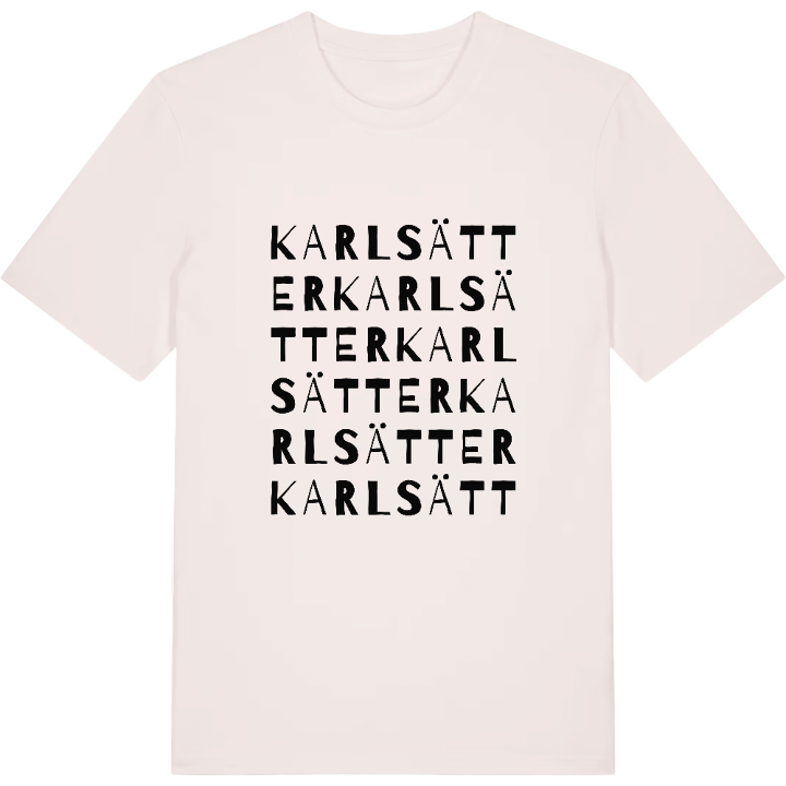 Karlsätter ordlek t-shirt – t-shirt från PinShirt