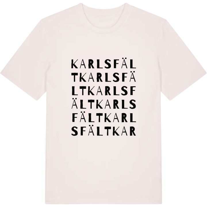Karlsfält ordlek t-shirt – t-shirt från PinShirt