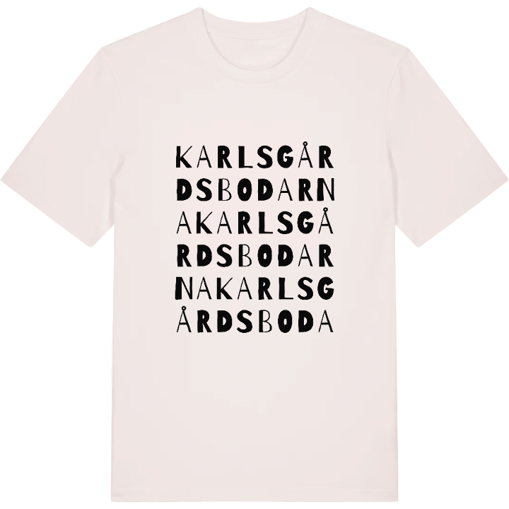 Karlsgårdsbodarna ordlek t-shirt – t-shirt från PinShirt