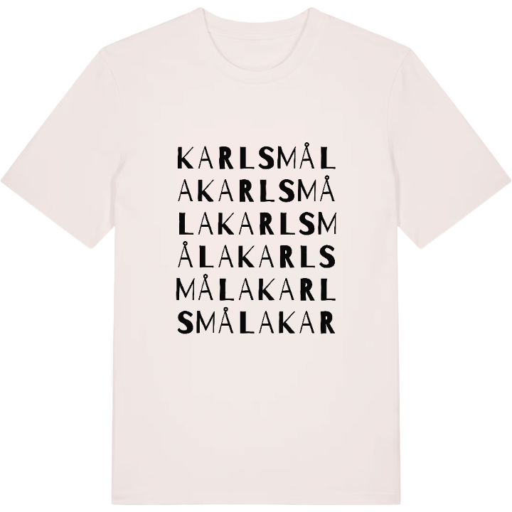 Karlsmåla ordlek t-shirt – t-shirt från PinShirt