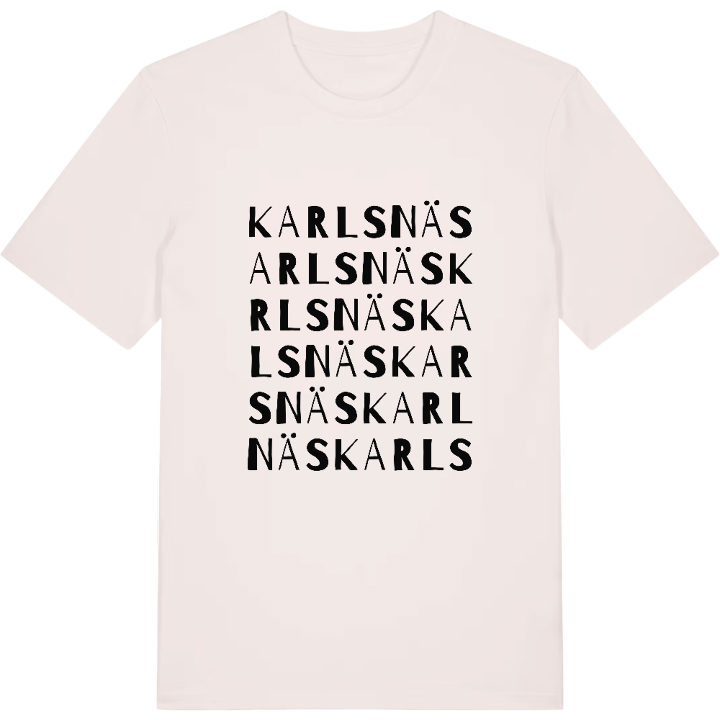 Karlsnäs ordlek t-shirt – t-shirt från PinShirt
