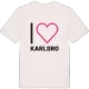 Jag älskar Karlsro t-shirt stort tryck