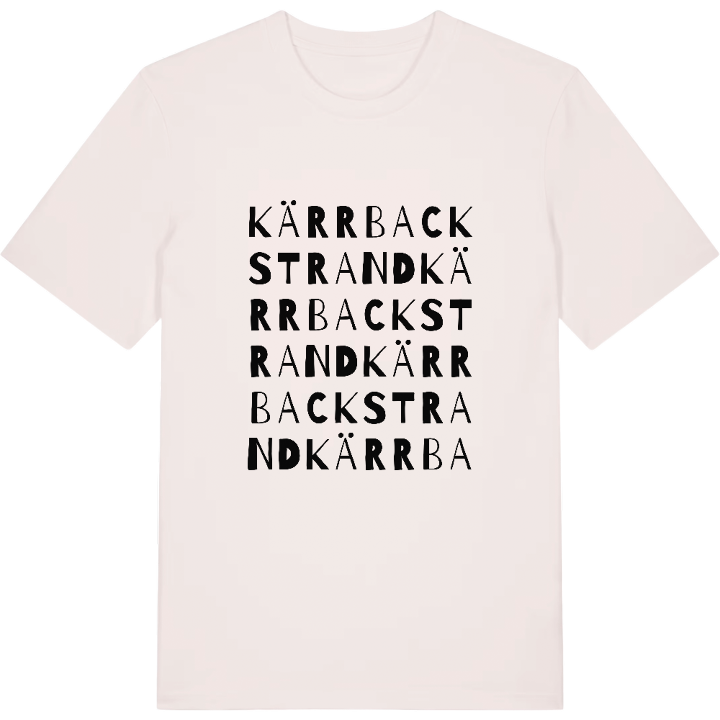 Kärrbackstrand ordlek t-shirt – t-shirt från PinShirt