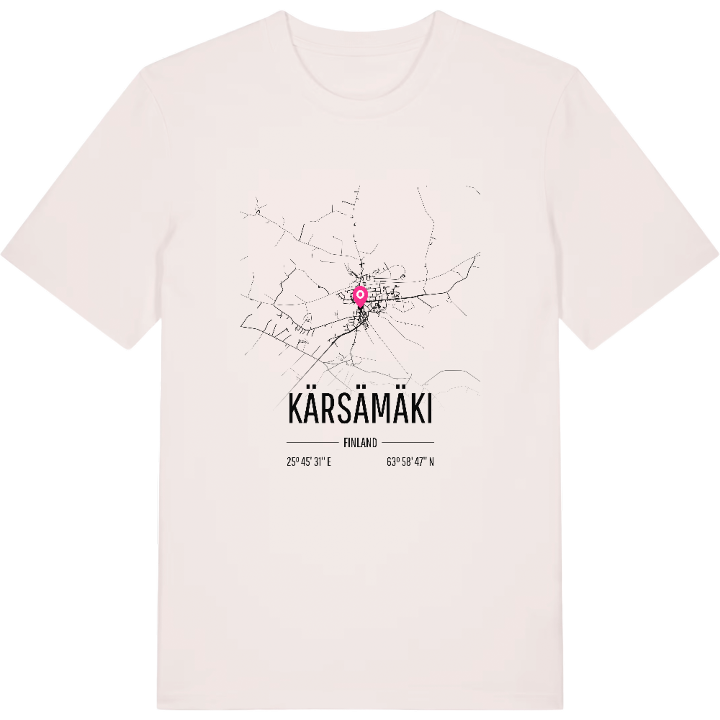 Kärsämäki karta t-shirt – t-shirt från PinShirt