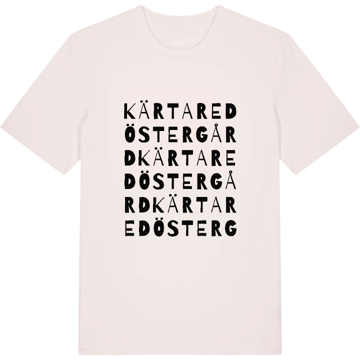 Kärtared Östergård ordlek t-shirt – t-shirt från PinShirt