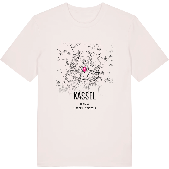 Kassel karta t-shirt – t-shirt från PinShirt