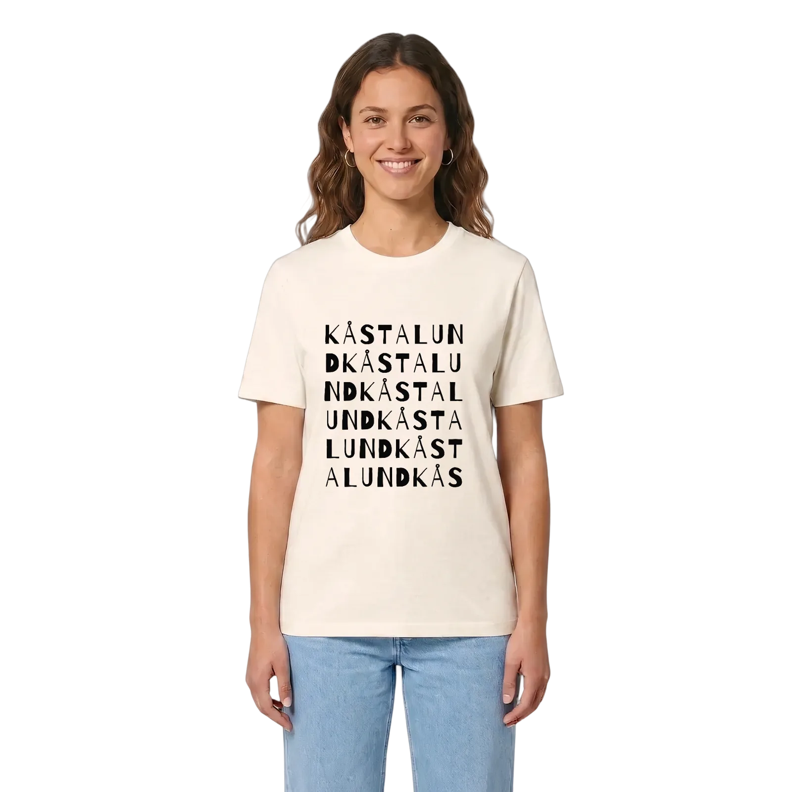 Kåstalund ordlek t-shirt – Vintage White, i miljö