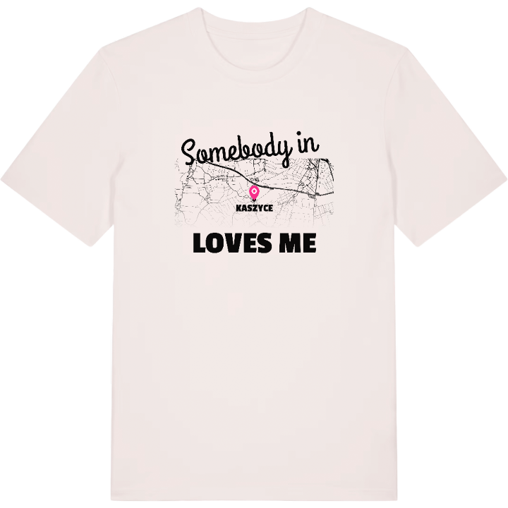 Någon i Kaszyce älskar mig t-shirt – t-shirt från PinShirt