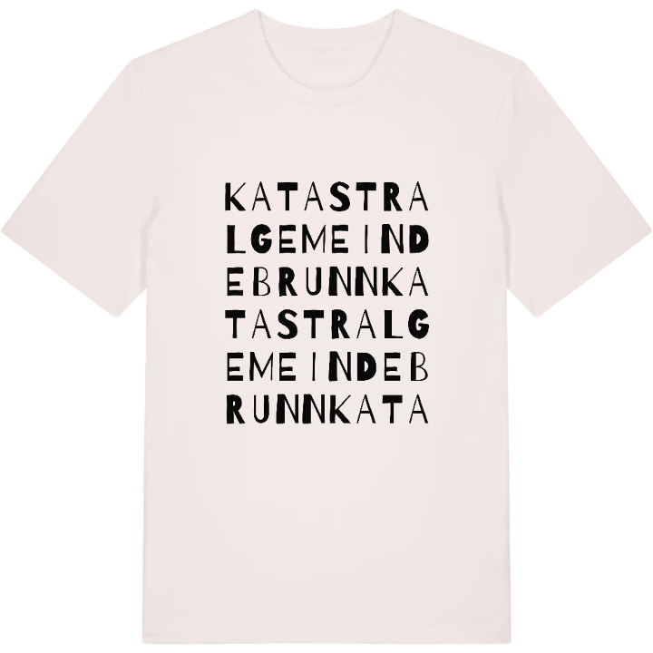 Katastralgemeinde Brunn ordlek t-shirt – t-shirt från PinShirt