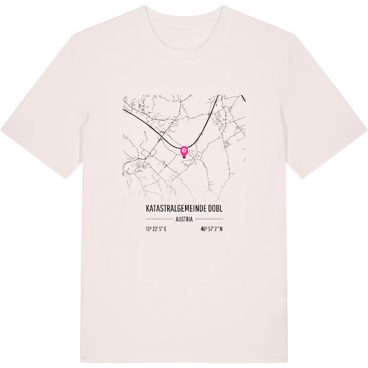 Katastralgemeinde Dobl karta t-shirt – t-shirt från PinShirt