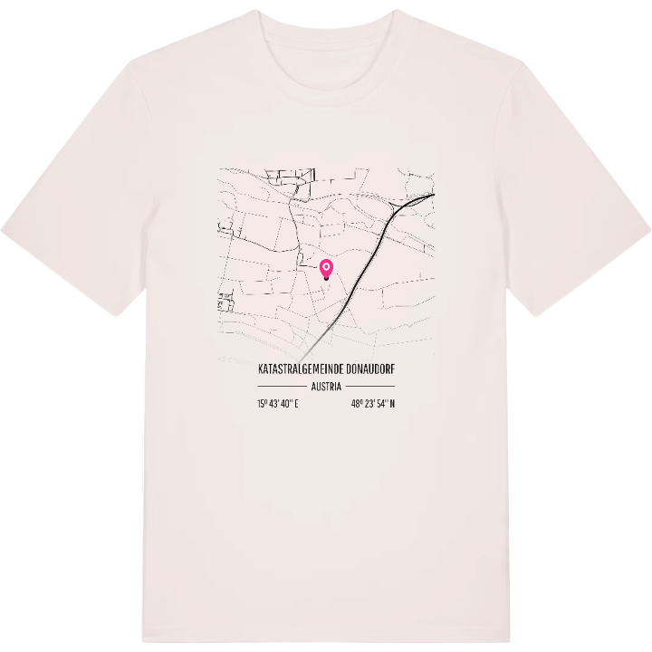 Katastralgemeinde Donaudorf karta t-shirt – t-shirt från PinShirt
