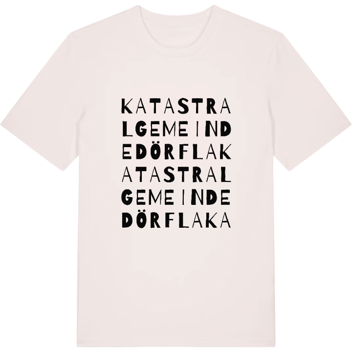 Katastralgemeinde Dörfla ordlek t-shirt – t-shirt från PinShirt