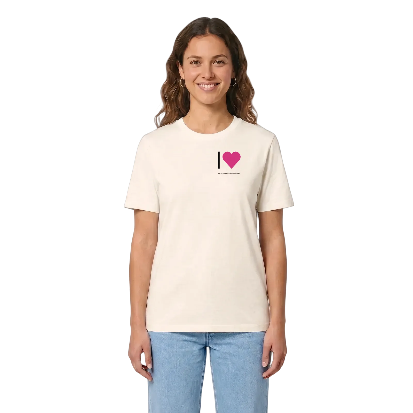 Jag älskar Katastralgemeinde Ebersdorf t-shirt litet tryck – Vintage White, i miljö