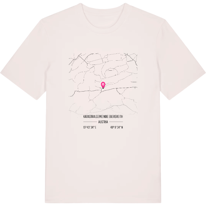 Katastralgemeinde Ebersreith karta t-shirt – t-shirt från PinShirt