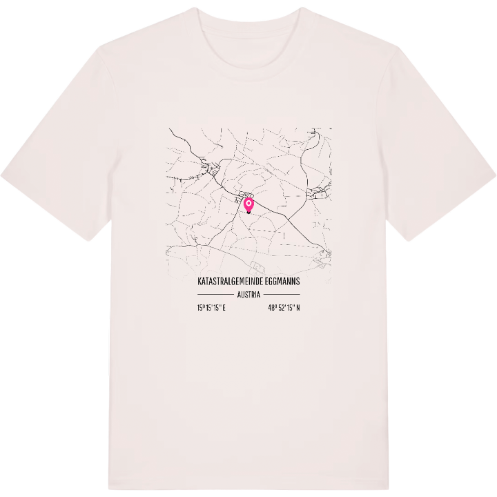 Katastralgemeinde Eggmanns karta t-shirt – t-shirt från PinShirt