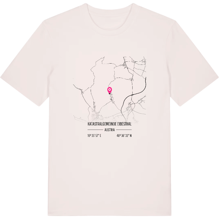 Katastralgemeinde Eibesthal karta t-shirt – t-shirt från PinShirt