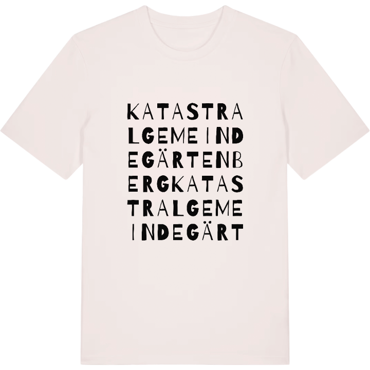 Katastralgemeinde Gärtenberg ordlek t-shirt – t-shirt från PinShirt