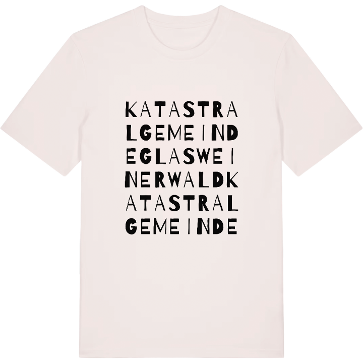 Katastralgemeinde Glasweiner Wald ordlek t-shirt – t-shirt från PinShirt