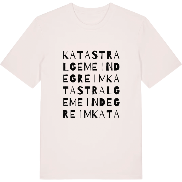Katastralgemeinde Greim ordlek t-shirt – t-shirt från PinShirt