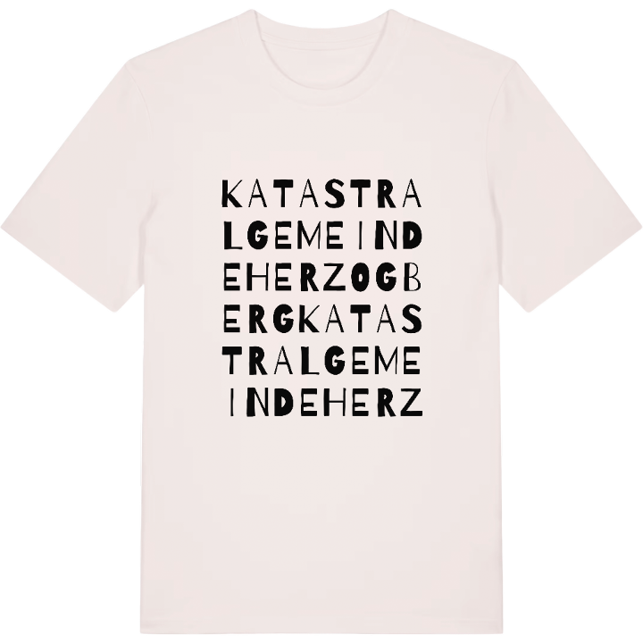 Katastralgemeinde Herzogberg ordlek t-shirt – t-shirt från PinShirt