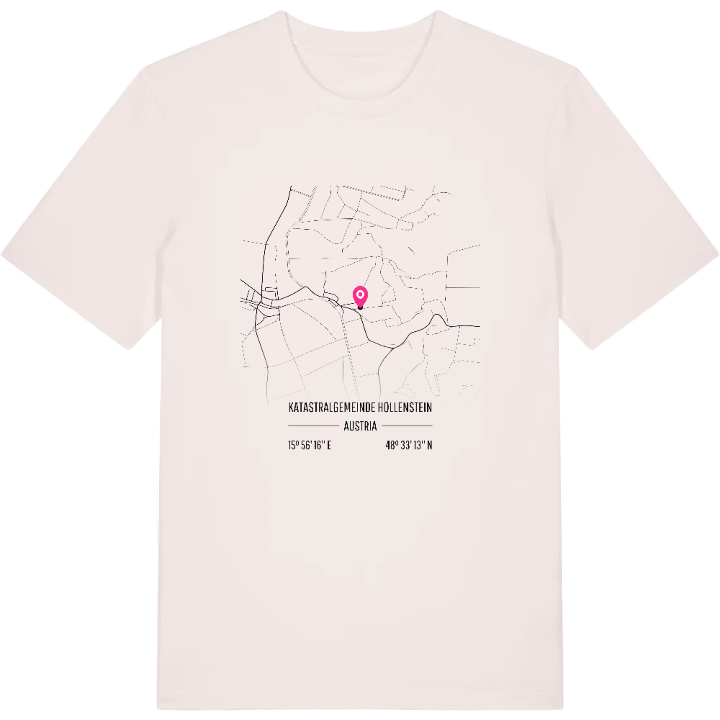 Katastralgemeinde Hollenstein karta t-shirt – t-shirt från PinShirt