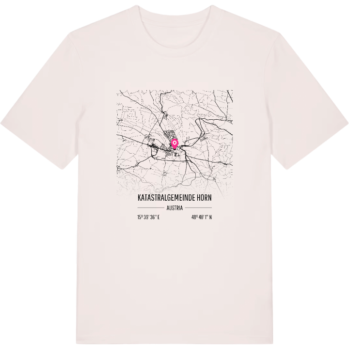 Katastralgemeinde Horn karta t-shirt – t-shirt från PinShirt
