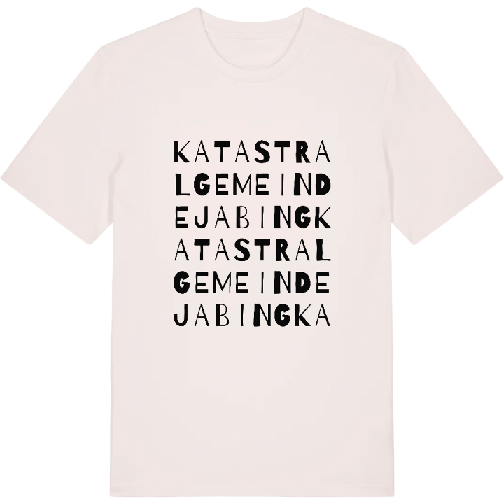 Katastralgemeinde Jabing ordlek t-shirt – t-shirt från PinShirt
