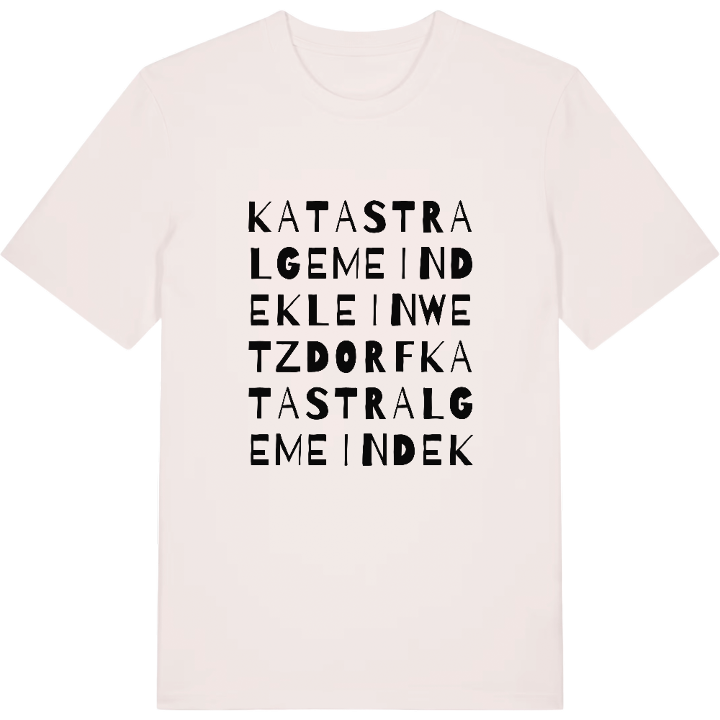 Katastralgemeinde Kleinwetzdorf ordlek t-shirt – t-shirt från PinShirt