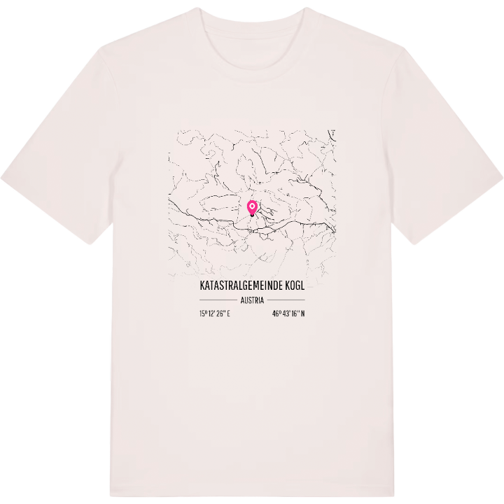 Katastralgemeinde Kogl karta t-shirt – t-shirt från PinShirt