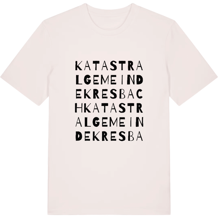 Katastralgemeinde Kresbach ordlek t-shirt – t-shirt från PinShirt