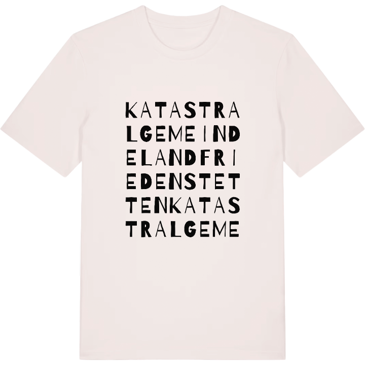 Katastralgemeinde Landfriedenstetten ordlek t-shirt – t-shirt från PinShirt